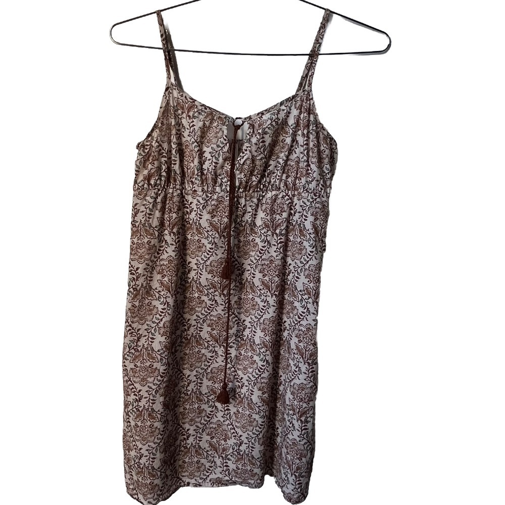 Intimissimi Women's SMALL Spices Garden Cotton Slip Cream Earthy Floral Boho